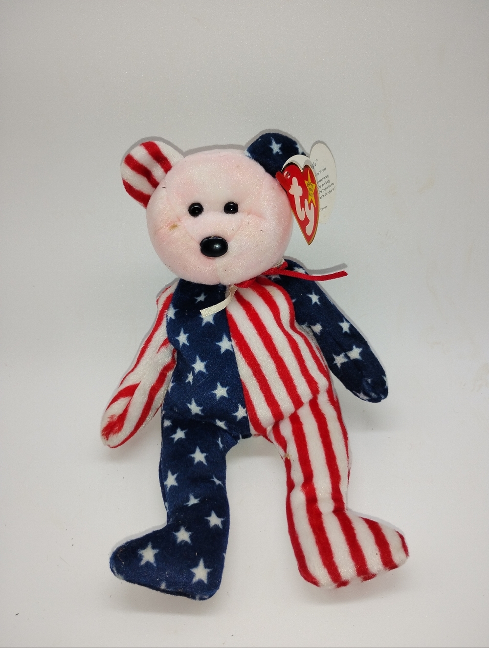 Ty Patriotic Star-Spangled Bear Plush - Red White Blue